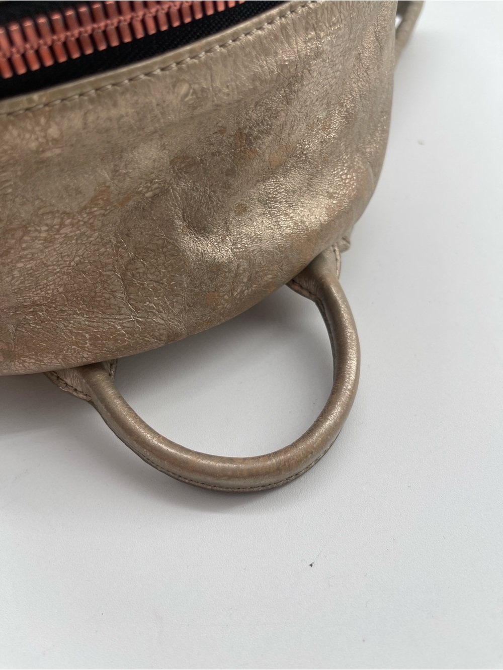 MCM Rucksack Metalic Gold Backpack - Picture 13 of 15